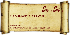 Szautner Szilvia névjegykártya