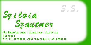 szilvia szautner business card